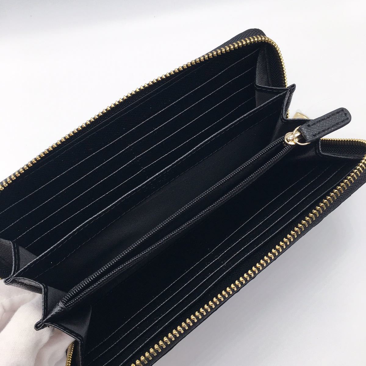 新品》COACH コーチ 長財布 F53834 エンボスドシグネクチャー ブラック 