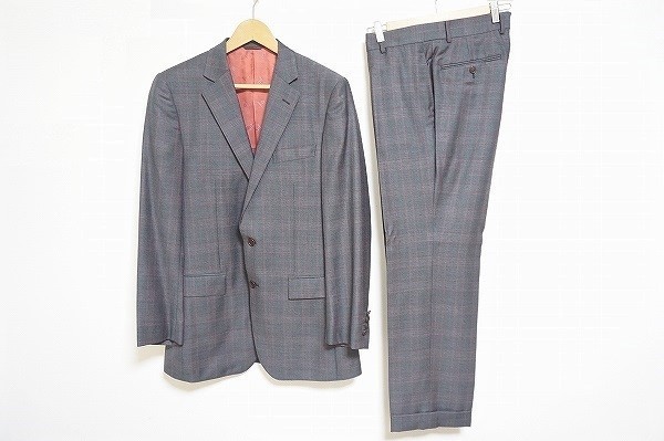 人気，高品質 #anc ドーメル DORMEUIL シングルスーツ S2B 本切羽 52R シルク混 チェック メンズ 645416(Mサイズ)｜売買されたオークション情報、yahooの商品情報をアーカイブ公開 - オークファン Mサイズ