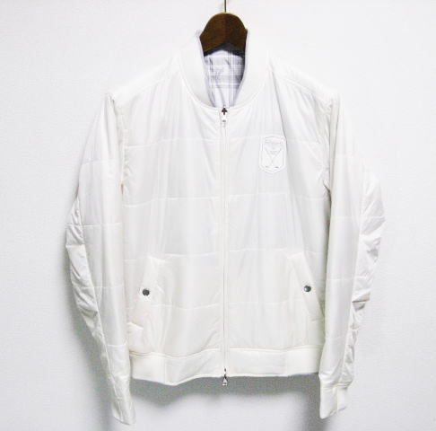 アシュワース 美品アシュワース S Ashworth 中綿リバーシブルジャケット 白 - アシュワース（ジャケット｜メンズウェア）：ウェア<ゴルフ WHT AMFKW297 リバーシブルブルゾン 中綿 ジャケット ASHWORTH リバーシブル アシュワース(ジャンパー