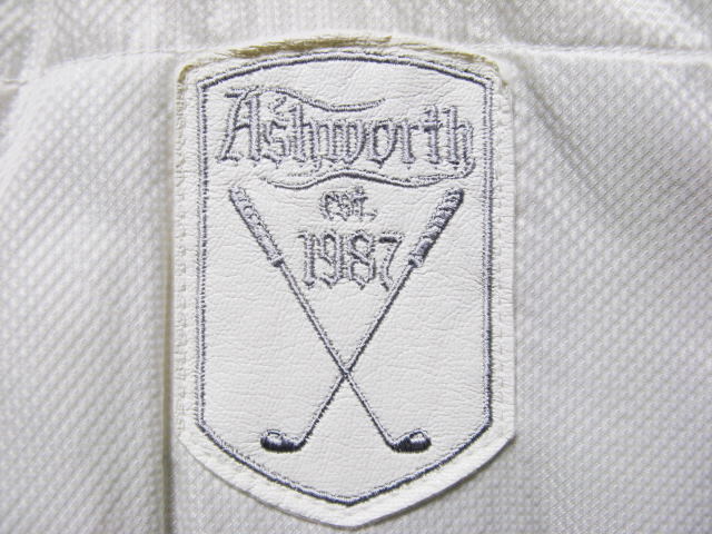 アシュワース 美品アシュワース S Ashworth 中綿リバーシブルジャケット 白 - アシュワース（ジャケット｜メンズウェア）：ウェア<ゴルフ WHT AMFKW297 リバーシブルブルゾン 中綿 ジャケット ASHWORTH リバーシブル アシュワース(ジャンパー
