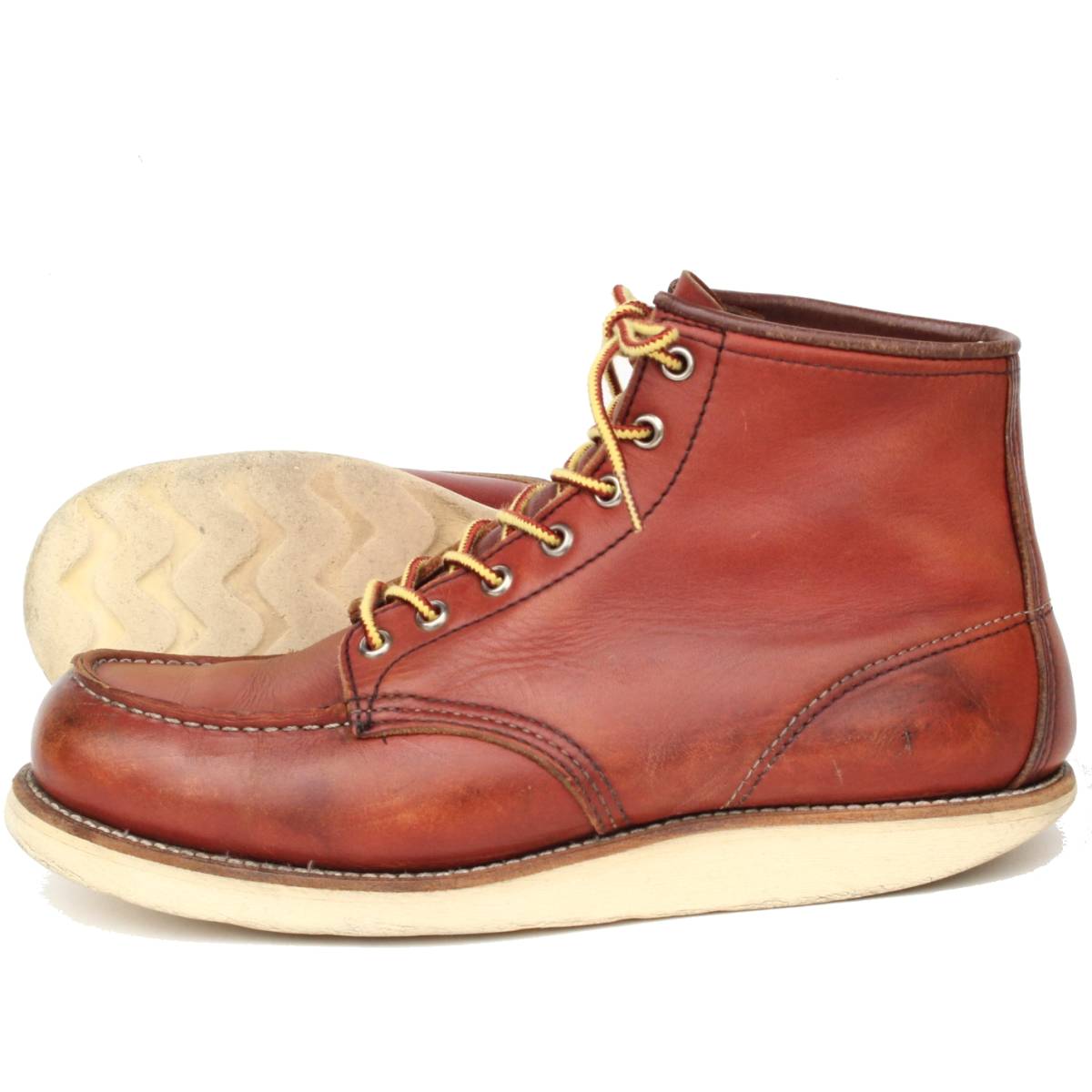 送料込み1円~】半円犬タグ95年製REDWING875レッドウィング7.5E約25.5cm 