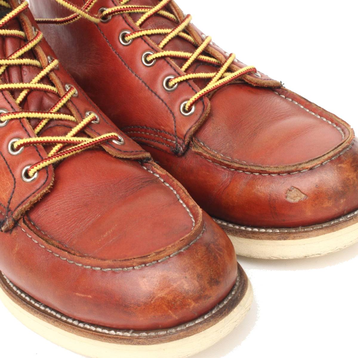 送料込み1円~】半円犬タグ95年製REDWING875レッドウィング7.5E約25.5cm 