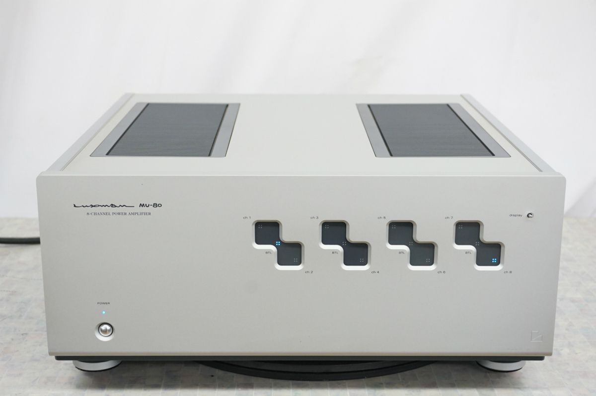 LUXMAN ラックスマン MU-80 8-CHANNEL パワーアンプ 電源ケーブル付き