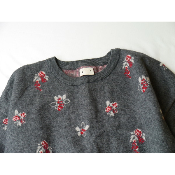 フェリシモ Felissimo 今日をご機嫌に過ごす パッと華やぐ 花柄 クルーネック ロング マキシ ニット ワンピース Ll Xlサイズ以上 売買されたオークション情報 Yahooの商品情報をアーカイブ公開 オークファン Aucfan Com