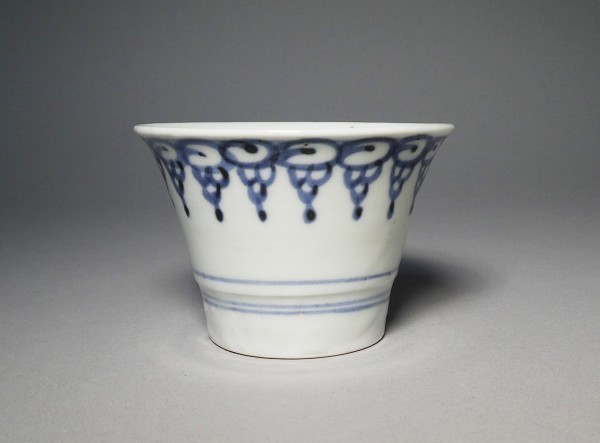 古伊万里 陶磁器 伊万里 :: 逢季荘 – - 七宝つなぎ文 蕎麦猪口広東型 型紙