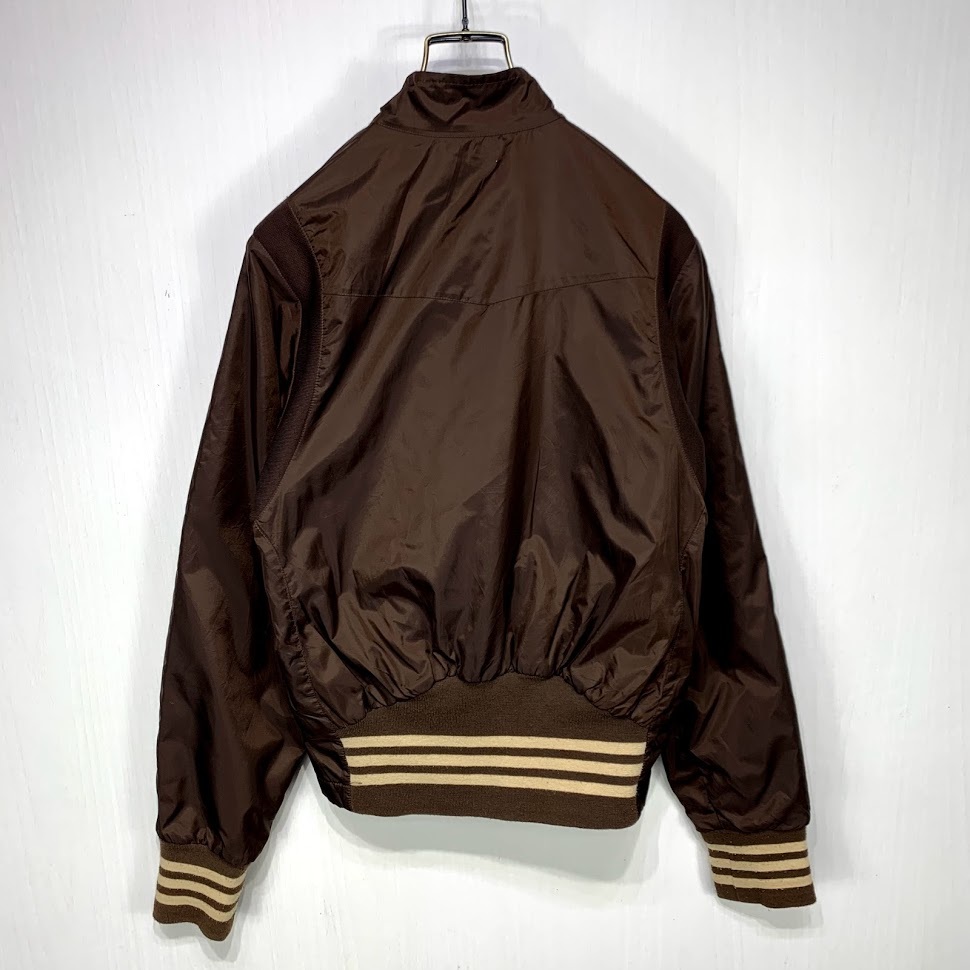 adidas ブラウン ナイロンジャケット L adidas ブラウン ナイロン