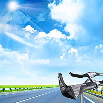 Bestgle左右セット エルゴ グリップ 自転車ハンドルグリップ ブラック 牛角式デザイン 角度調整可能 自転車用ハンドル 自_6