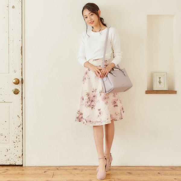 美人百花掲載 Misch Masch ミッシュマッシュ ジャガードレース花柄スカート 38ｍ ピンク系 スカート 売買されたオークション情報 Yahooの商品情報をアーカイブ公開 オークファン Aucfan Com