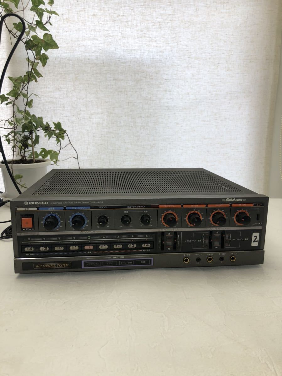 ○Pioneer SA-V21II ミキシングアンプ カラオケ用 通電のみ