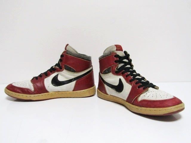 1円スタート 85年製 1985 VTG NIKE AIR JORDAN 1 OG CHICAGO US12 30cm