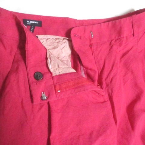 ジルサンダー Jil Sander Navy パンツ ワイド タック シルク コットン ピンク ネップ生地 36 Xsサイズ相当 小さいサイズ Rrr X その他 売買されたオークション情報 Yahooの商品情報をアーカイブ公開 オークファン Aucfan Com
