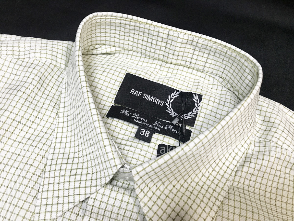 FRED PERRY フレッドペリー×RAF SIMONS ラフシモンズ チェックシャツ 