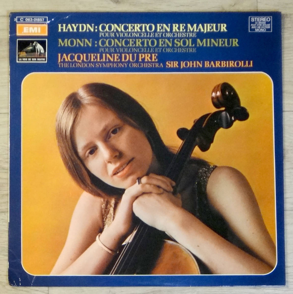 最初期! 仏EMI VSM モン: チェロ協奏曲 デュ・プレ ⁄ Jacqueline Du