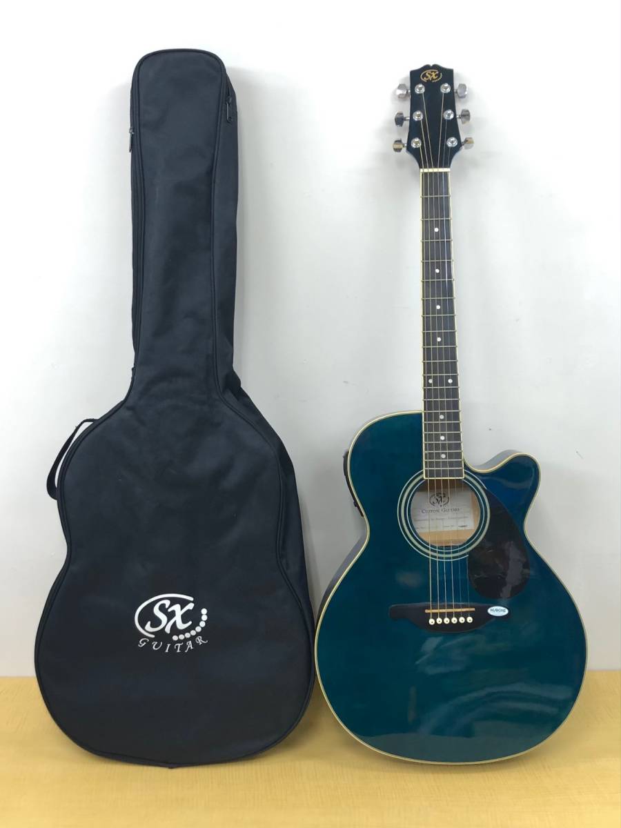 SX Guitar EAG1K Electric Acoustic Custom VS Vintage ⁄ BK ED1