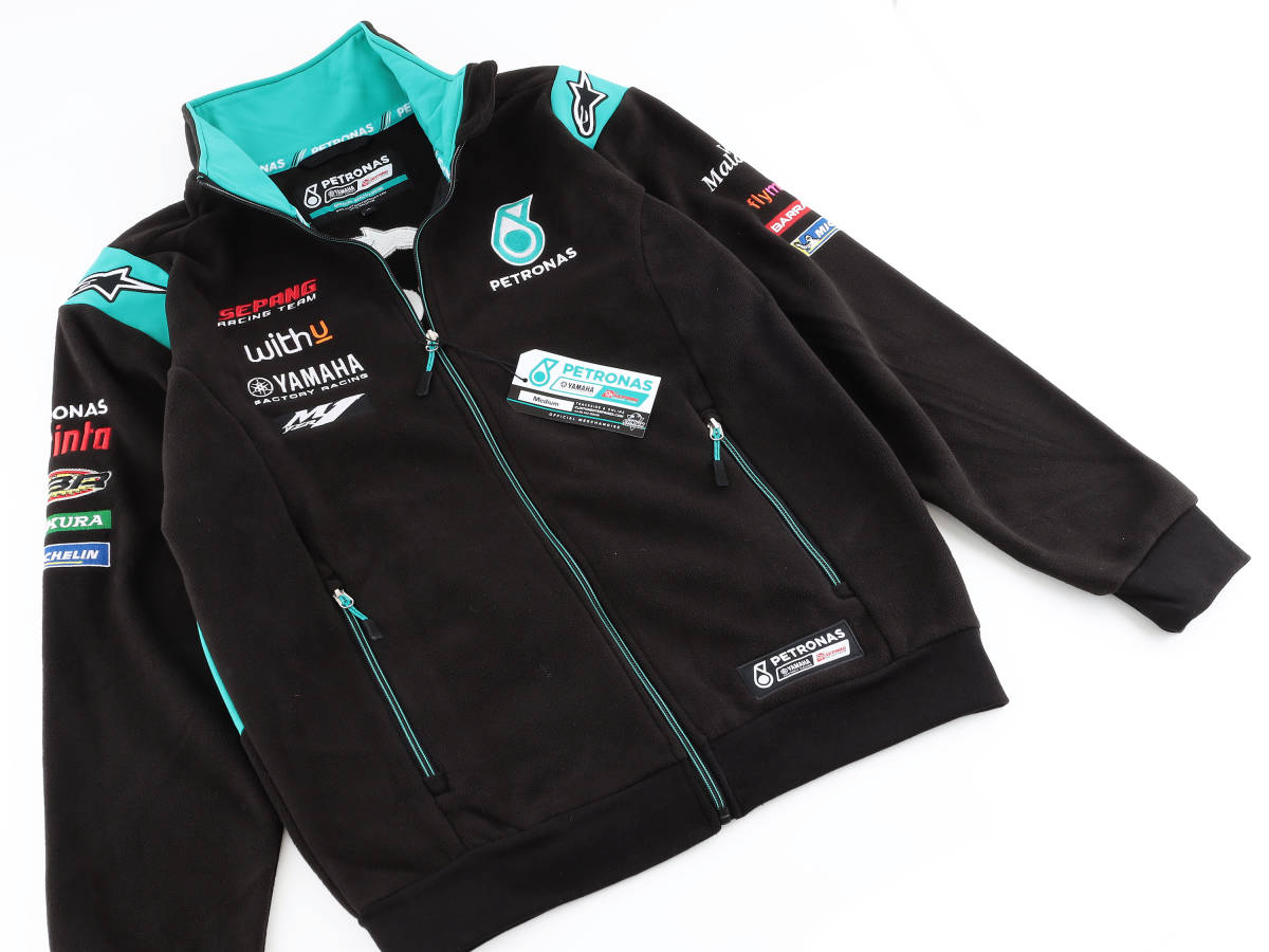 得価，2026 PETRONAS YAMAHA SRT 黒緑 フリース ジャケット motoGP 公式モデル 20 Quartararo 46 ROSSI クアルタラロ ペトロナス ヤマハ(ジャンパー、ジャケット)｜売買されたオークション情報、yahooの商品情報をアー ジャンパー、ジャケット