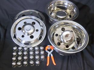 トラック汎用 17.5インチ 6穴 127 ホイールキャップ ホイールライナー 