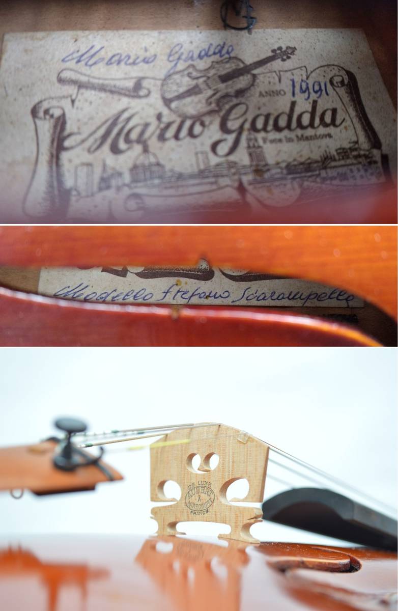 名器MarioGadda1991年製StefanoScarampellaモデル製作証明書付_10