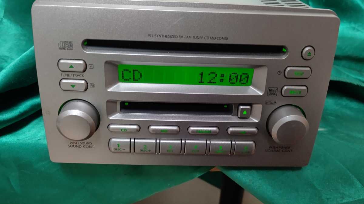 早い者勝ち！MH21SワゴンR前期 純正 CDMD PS-4078J-A CD故障対策済み！MDは故障送料無料！！