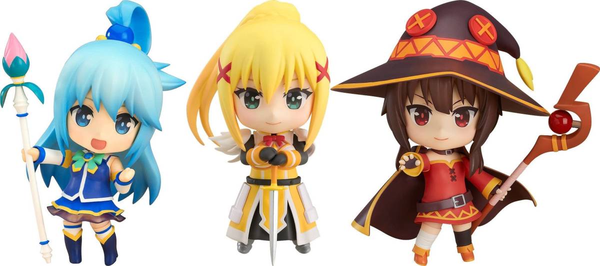 3体セット ねんどろいど この素晴らしい世界に祝福を 2 アクア ダクネス めぐみん フィギュア このすば コミック アニメ 売買されたオークション情報 Yahooの商品情報をアーカイブ公開 オークファン Aucfan Com