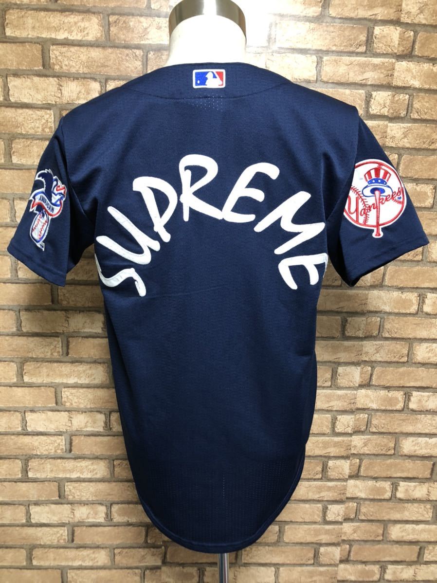 送料無料、即決！美品 SUPREME New York Yankees Majestic Baseball 