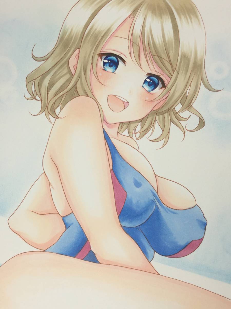 同人手描きイラスト ラブライブ サンシャイン 渡辺曜 水着 手描きイラスト 売買されたオークション情報 Yahooの商品情報をアーカイブ公開 オークファン Aucfan Com