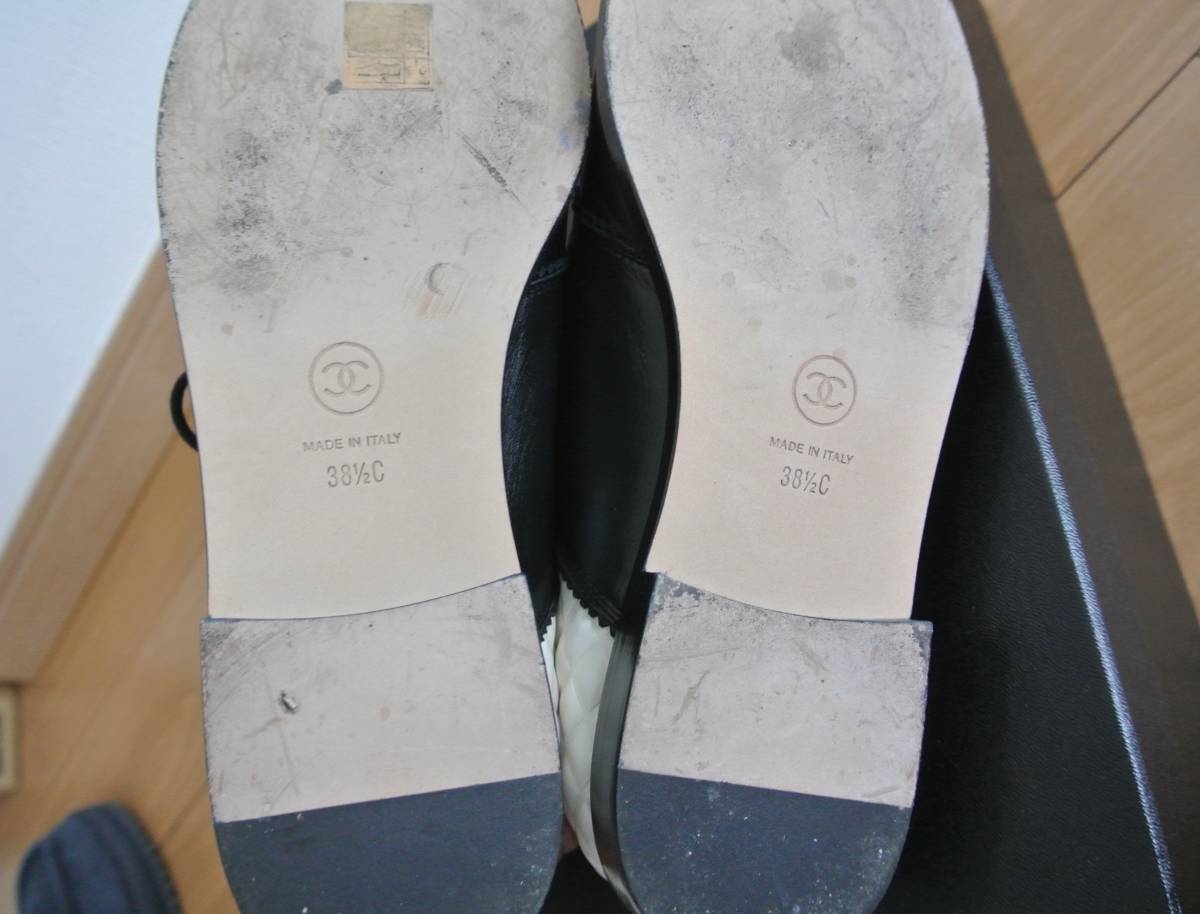 美品 シャネル CHANEL ココマーク レザー シューズ パンプス 黒 38 1