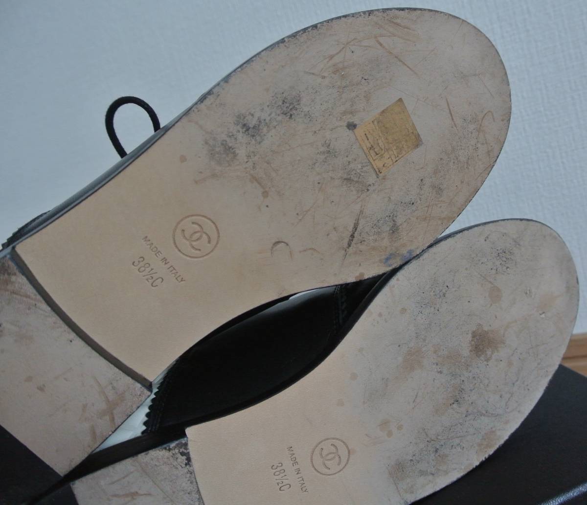 美品 シャネル CHANEL ココマーク レザー シューズ パンプス 黒 38 1
