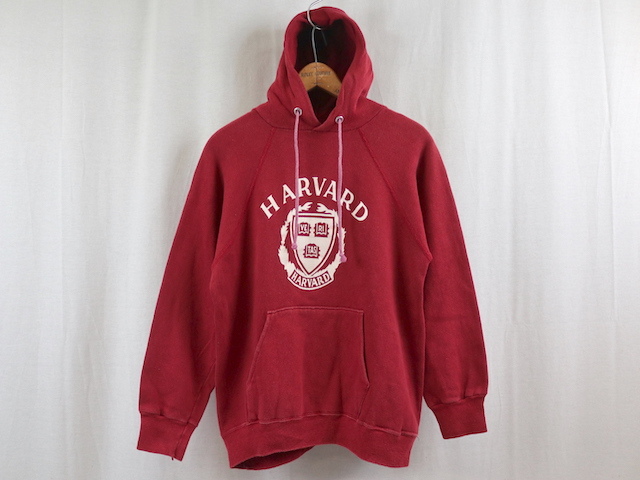 champion■カレッジプリントスウェットパーカー エンジ/M 80S アメリカ製 チャンピオン