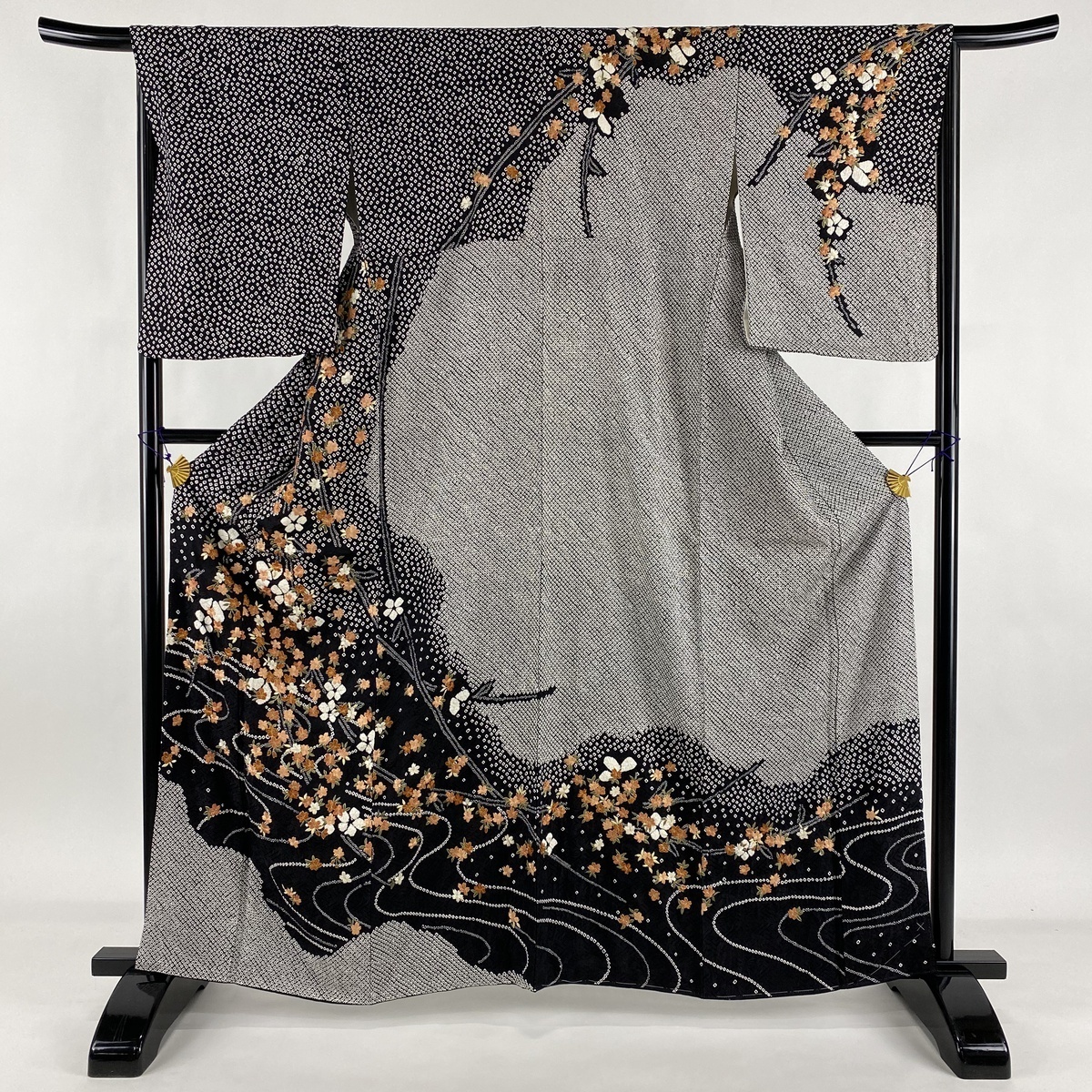 平和屋着物□訪問着 辻が花 絞り 暈し染め ますいわ屋扱い 逸品 未使用