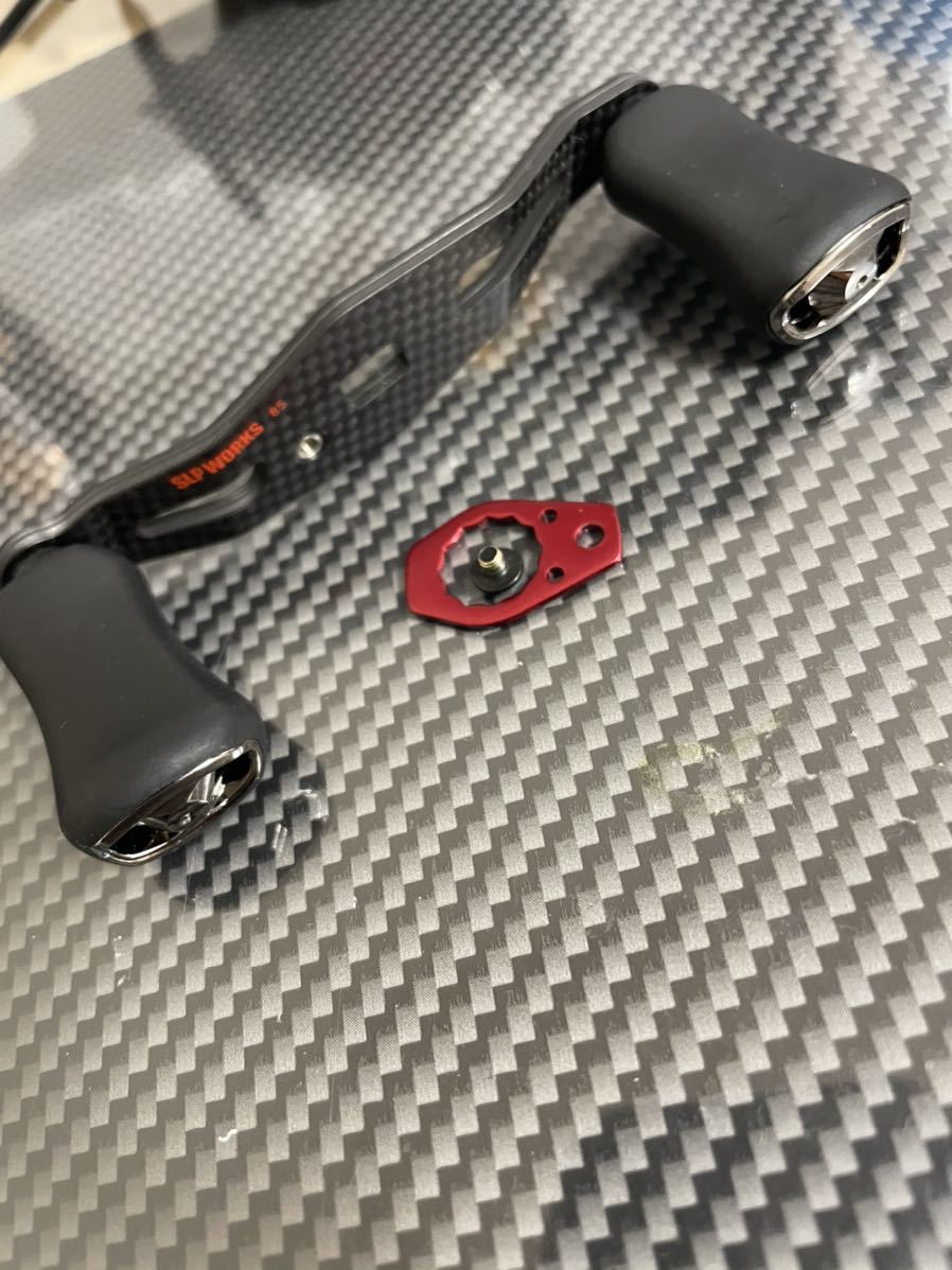 SLP カーボンハンドル85mm 4BBノブ付き ダイワ WORKS SLPW カーボン CARBON カーボンライトクランクハンドル│SLP 95mm