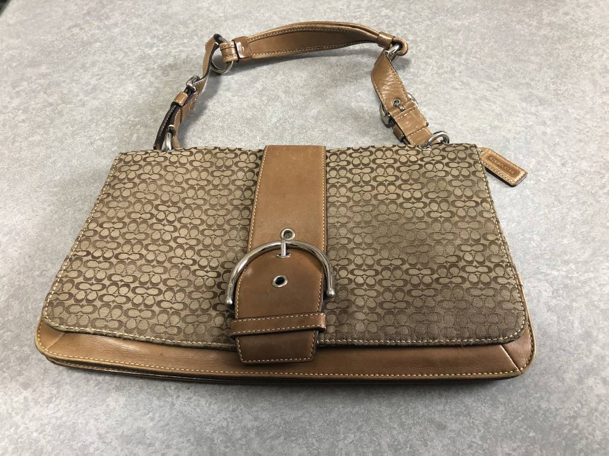 コーチ COACH 0 ミニシグネチャー ハンドバッグ ブラウン系 ソーホー