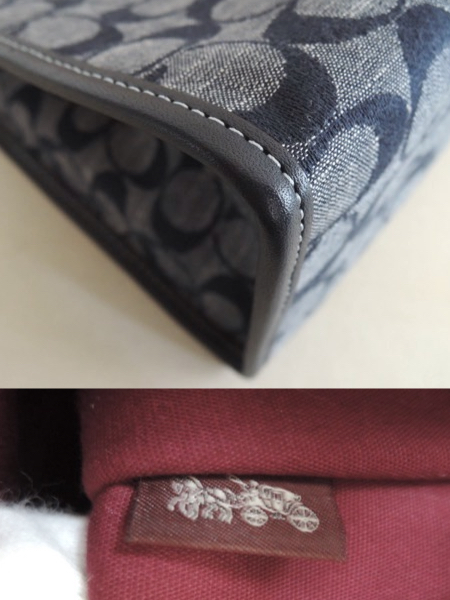 COACH コーチ 2Wayトートバッグ 22 シャンブレージャカード