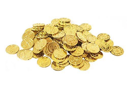 金貨100枚 【SCGEHA】宝箱 アンティーク 風 海賊 パイレーツ 財宝 お宝 金貨 秘宝 ゴールド コイン 100枚 （金_2