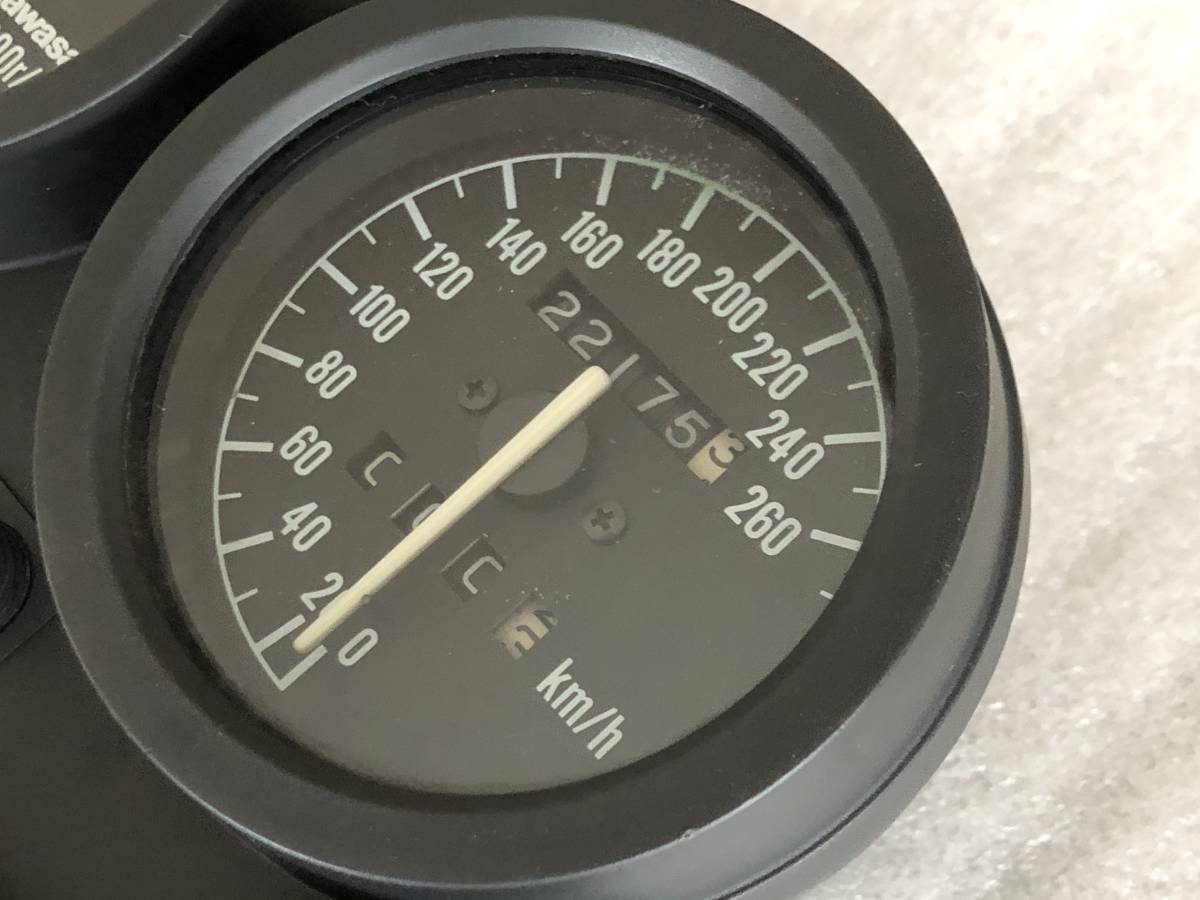 カワサキ GPZ900R 逆車 260km/h フルスケールメーター 青LED照明 Ninja