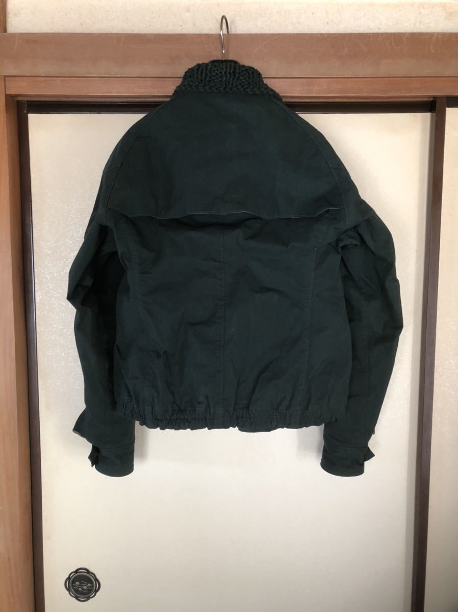 kolor (カラー) 襟ニットZIPブルゾン サイズ2 グリーン系(男性用