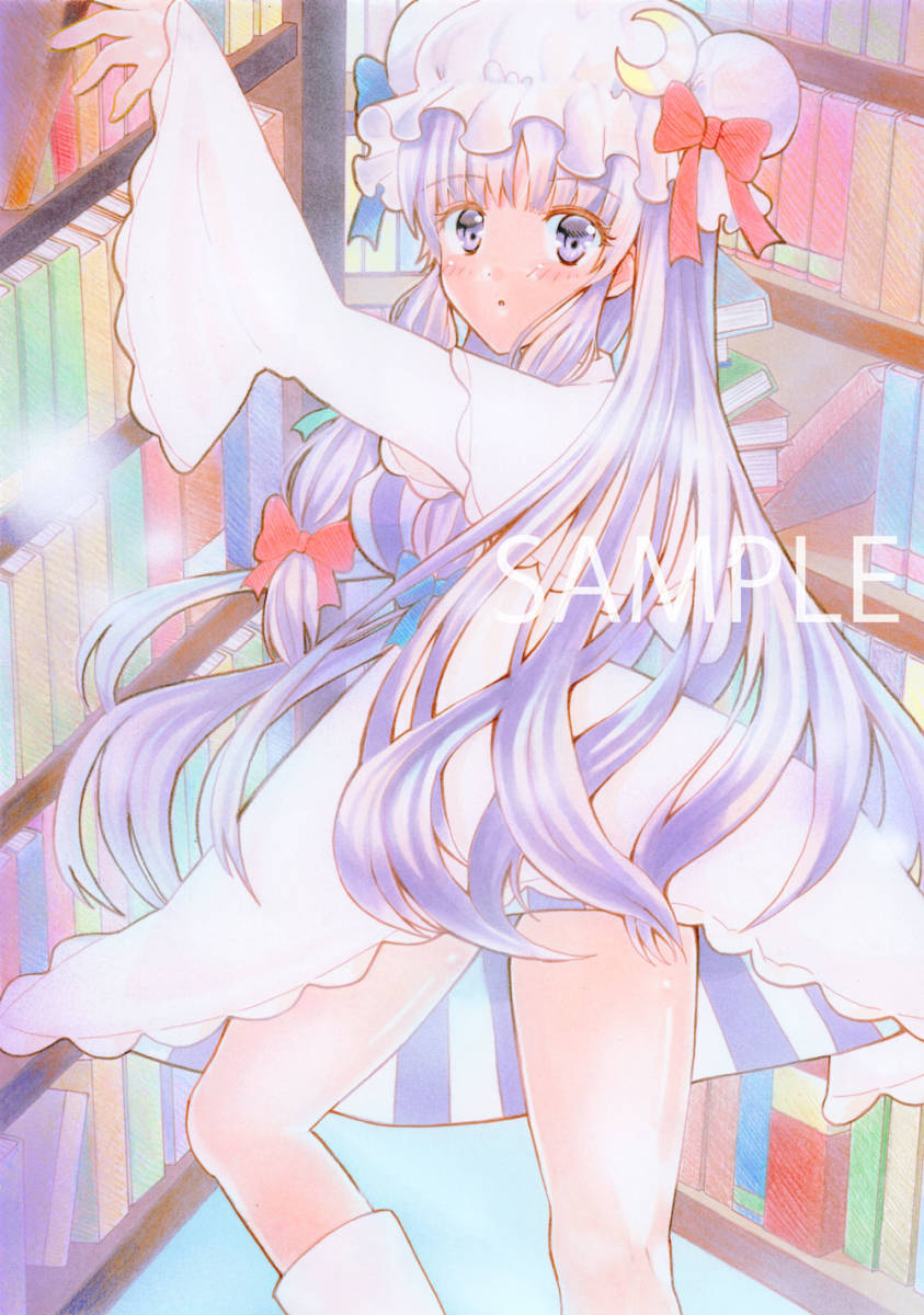 手描きイラスト 同人 東方project パチュリー ノーレッジ アルコールマーカー 水彩絵の具 色鉛筆 原画 サイズ 手描きイラスト 売買されたオークション情報 Yahooの商品情報をアーカイブ公開 オークファン Aucfan Com