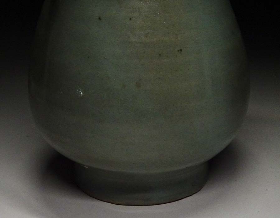 人気セール，100%新品 緑屋xc□ 中国古玩 龍泉窯 青磁 双耳 花瓶