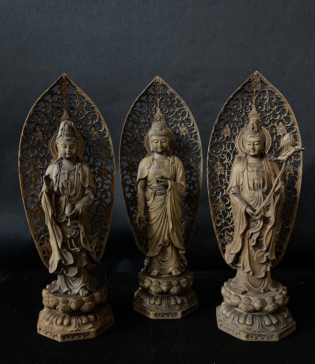 仏教工芸品 総柘植材 精密彫刻 極上品 木彫仏教 仏師で仕上げ品 地蔵堂