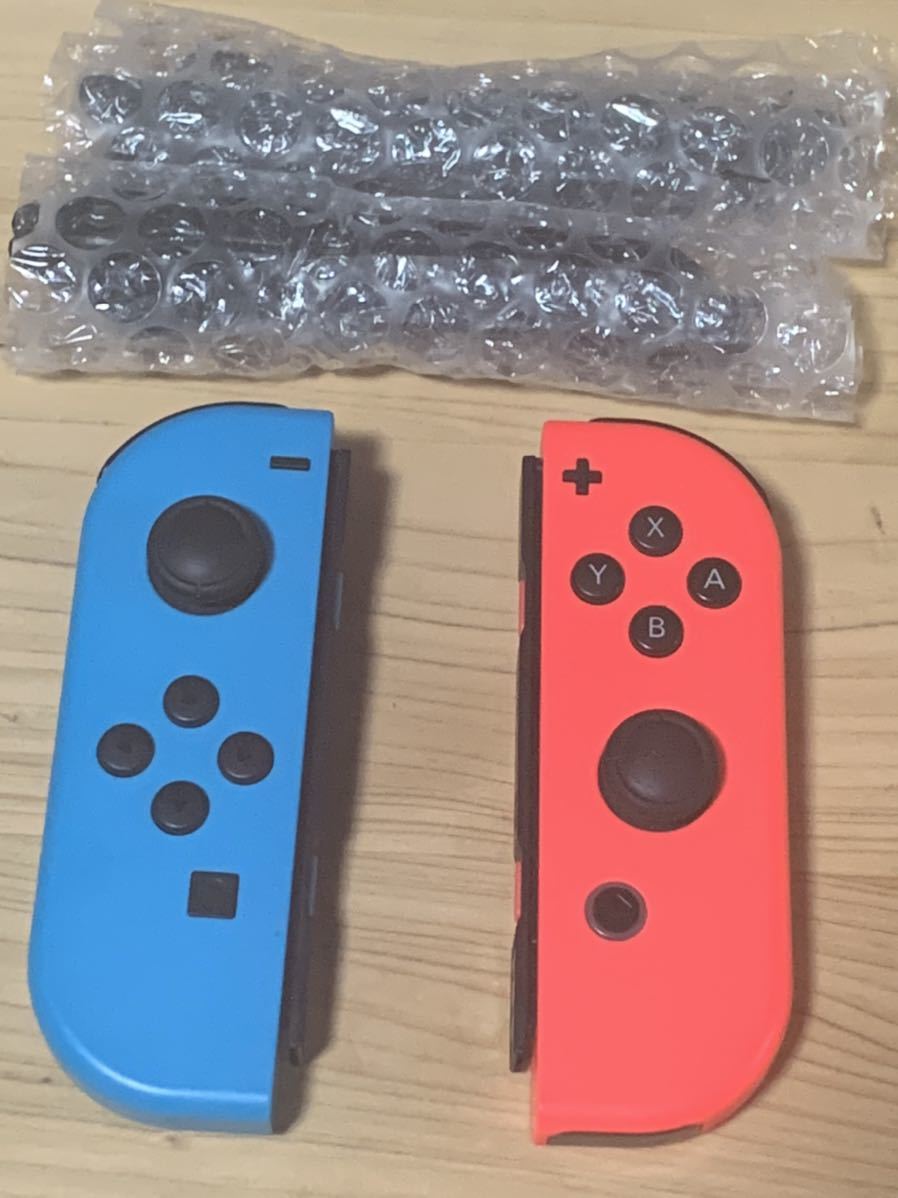 Nintendo switch ジョイコンセット・ネオンブルー ネオンレッド 任天堂 ニンテンドースイッチ　ストラップ　中古　新型
