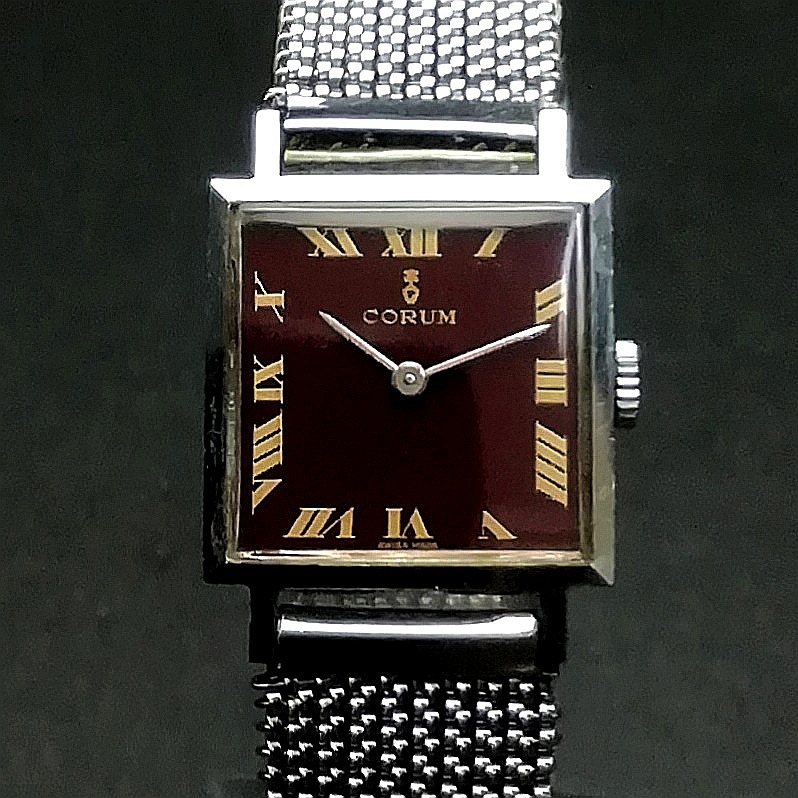 コルム スクエア CORUM 0 手巻 32210077-15-2 手巻き 手巻き（ブランド