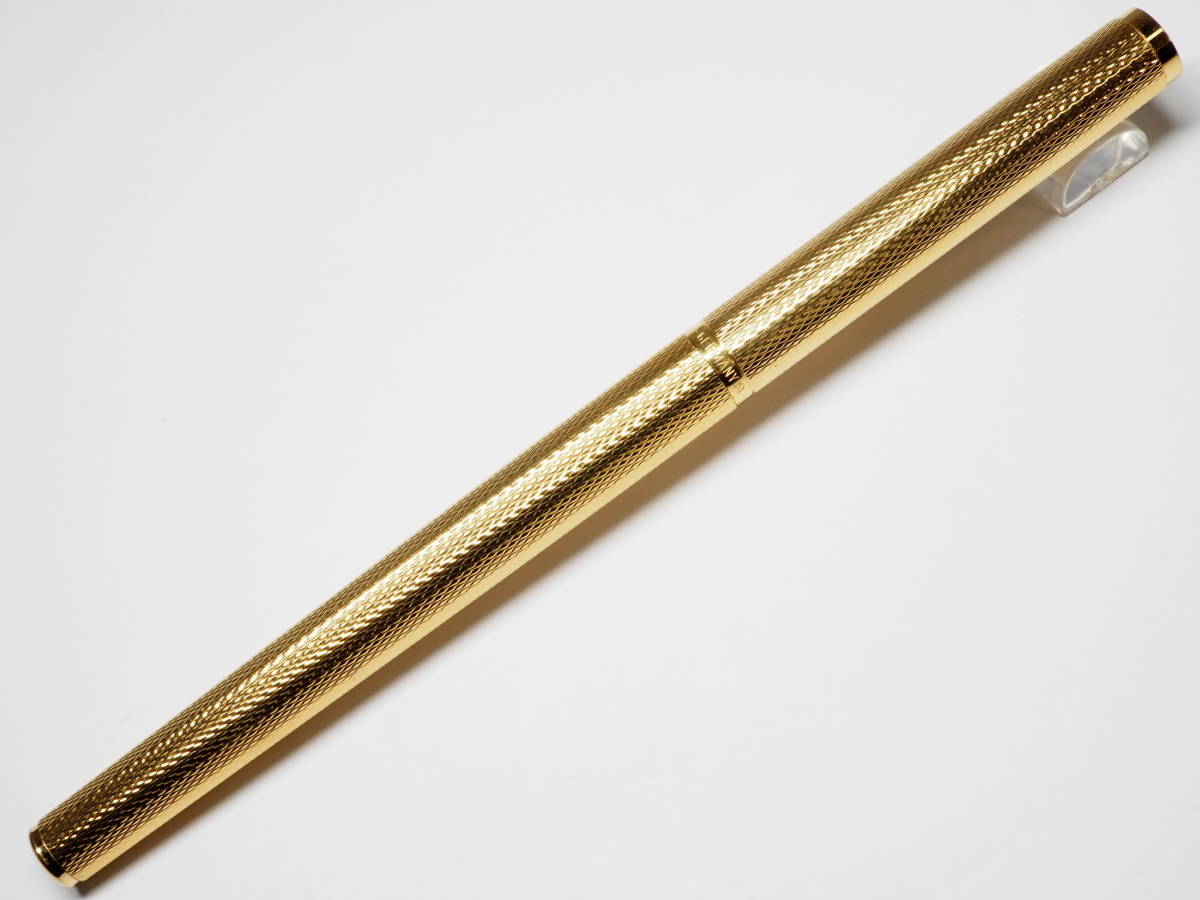 ジェムライン ダンヒル 万年筆 バーレイ ゴールド d ペン先14K
