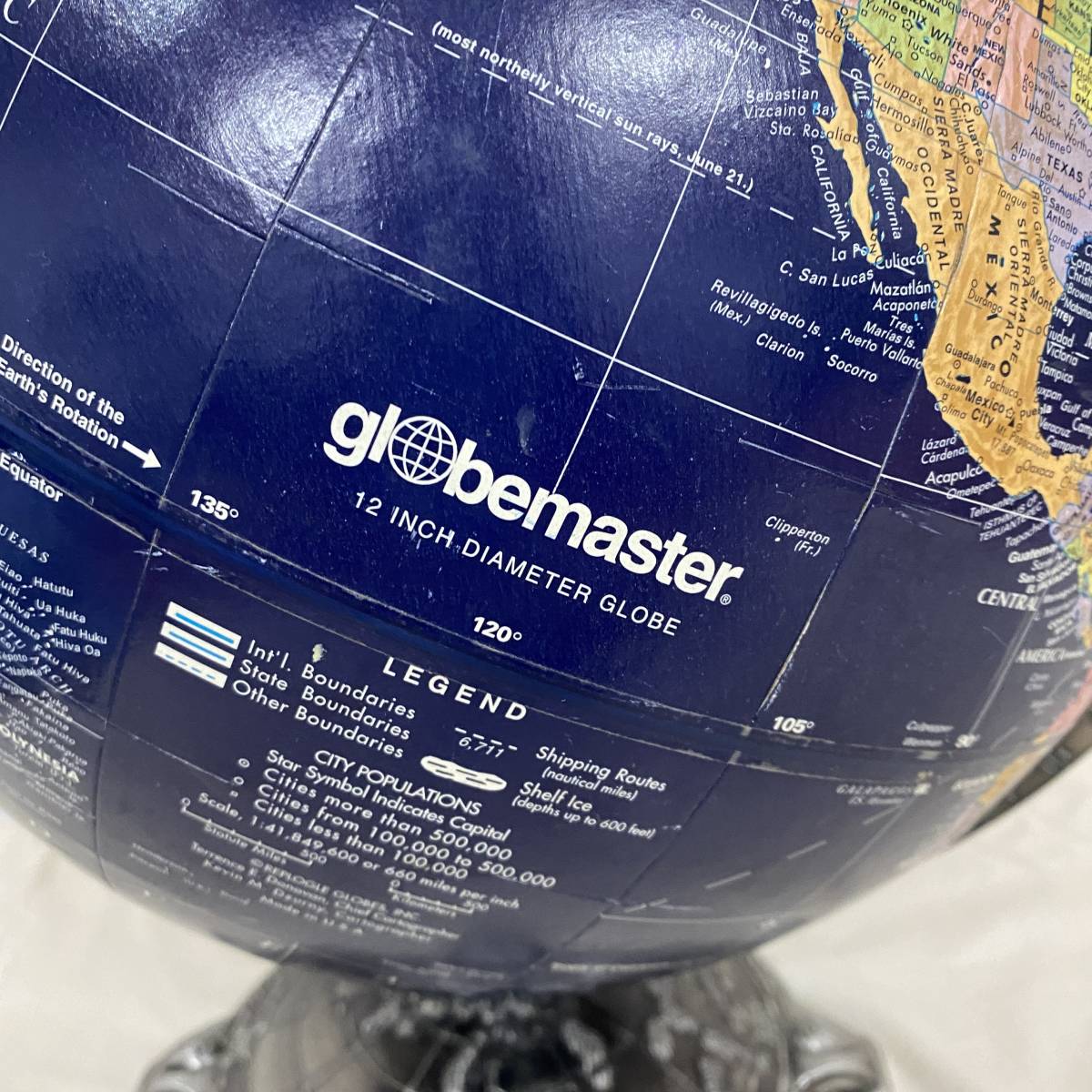 ビンテージ globemaster ブラックオーシャン 地球儀 インテリア 雑貨 