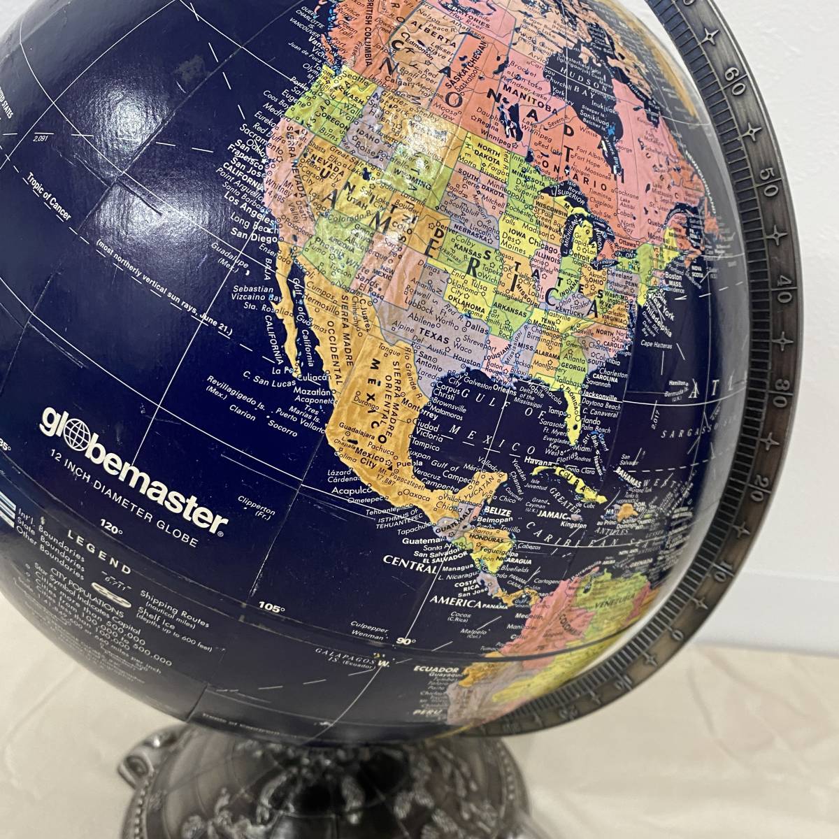 ビンテージ globemaster ブラックオーシャン 地球儀 インテリア 雑貨 