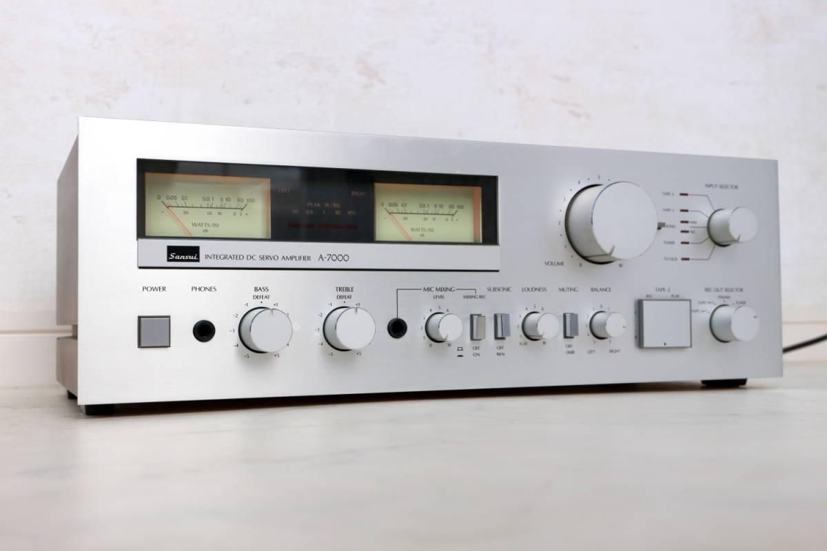 ◇ A-7000 Sansui ◇VUメーター搭載力作 プリメインアンプ サンスイ