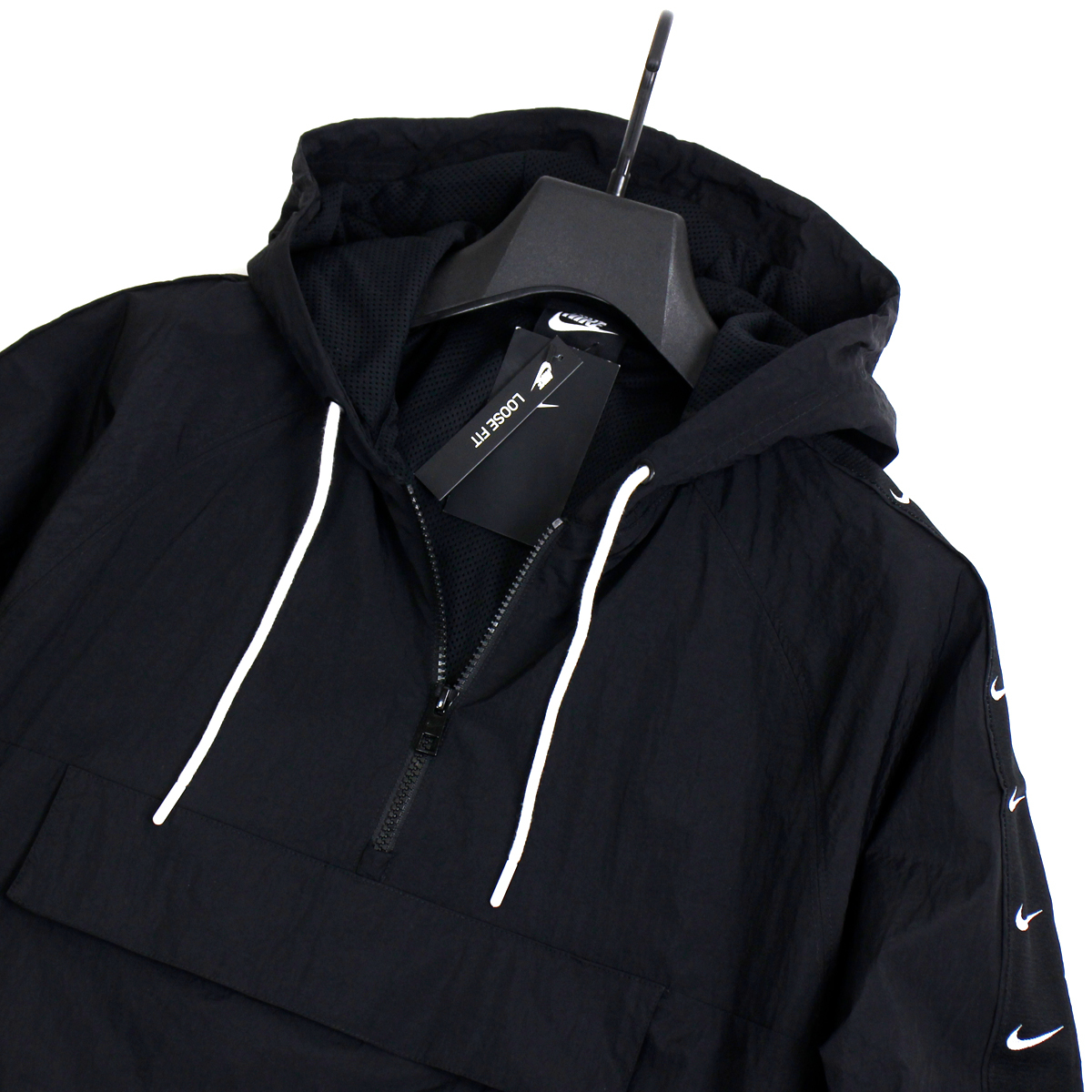 新品 NIKE ナイキ ウーブンジャケット XL アノラック ビッグスウッシュ 
