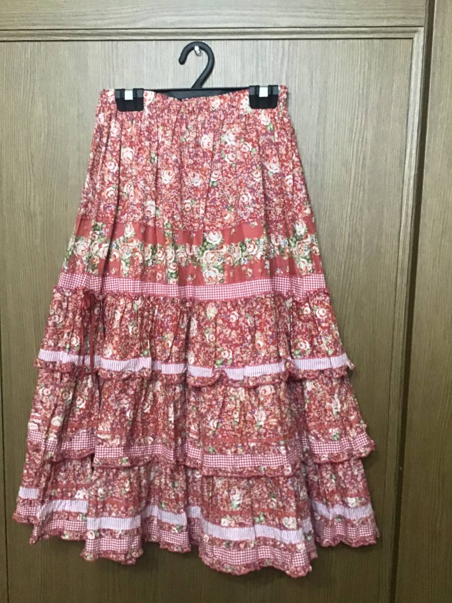 未着用 Pinkhouse ピンクハウス バラ柄 スカート ワンピース ロング 売買されたオークション情報 Yahooの商品情報をアーカイブ公開 オークファン Aucfan Com