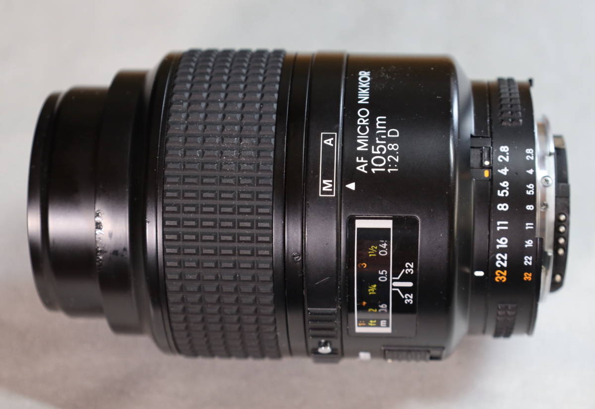 ジャンク NIKON AF105㎜F2.8D MICRO マクロ AF 105mm Nikkor f⁄2 DC Review