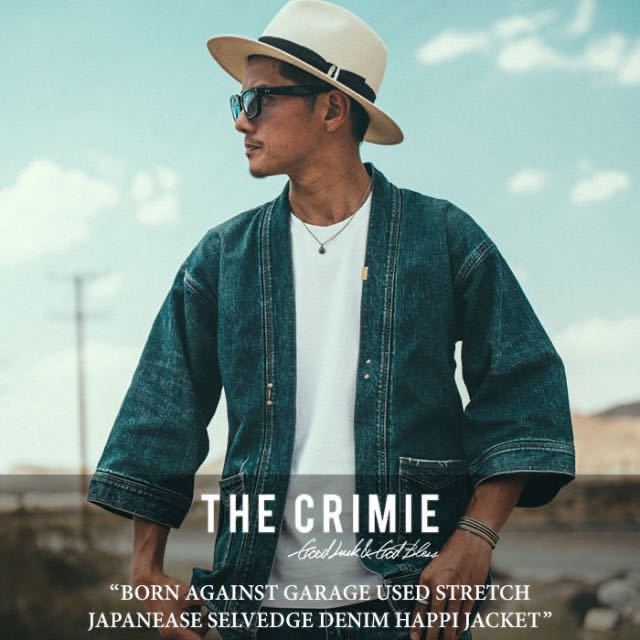 定価約3.6万 Crimie クライミー デニムジャケット ハッピ 法被 はっぴ 