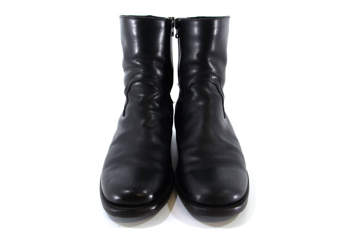 美品】BUTTERO 41 (26～27cm) サイドジップ ブーツ B1120 ブラック 黒 