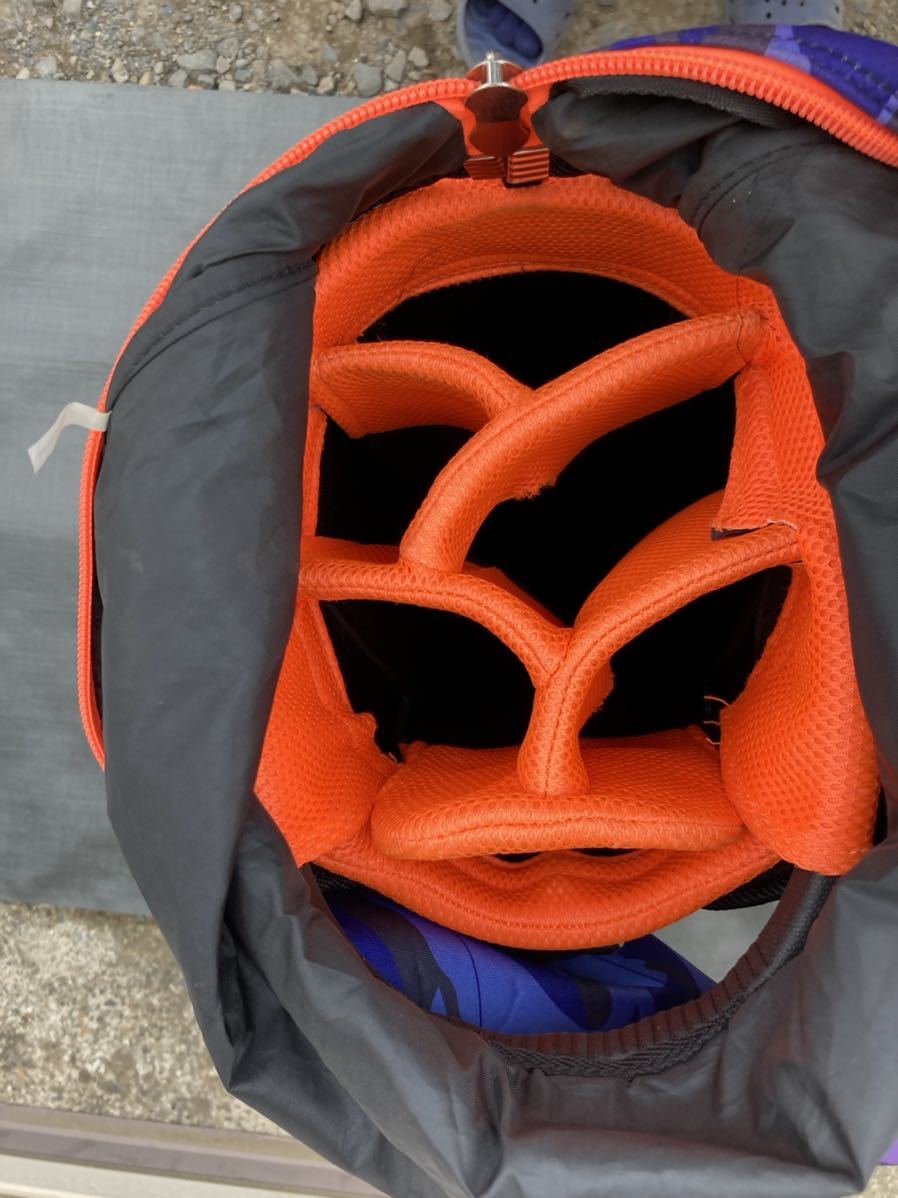 リヴィエラ キャディバッグ ゴルフバッグ 6分割 緑色 軽量 Riviera